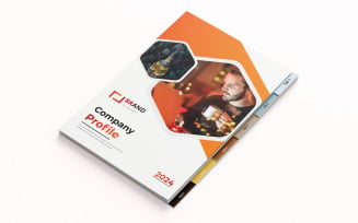 Creative Business bifold brochure premium template Design