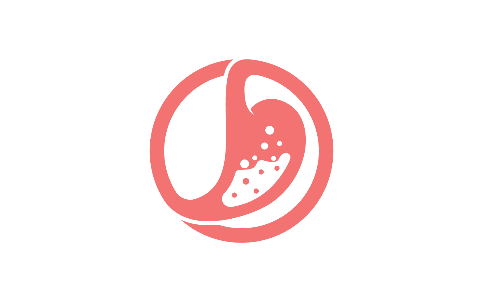 Stomach logo icon illustration vector design