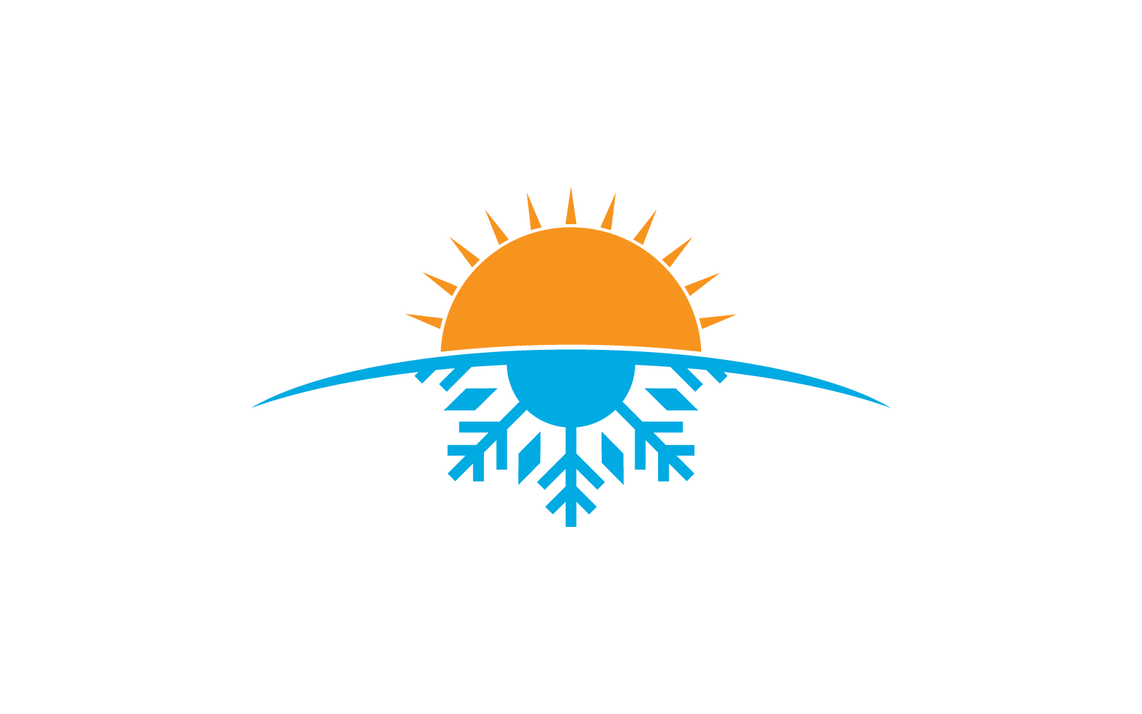 Air conditioner logo icon illustration vector