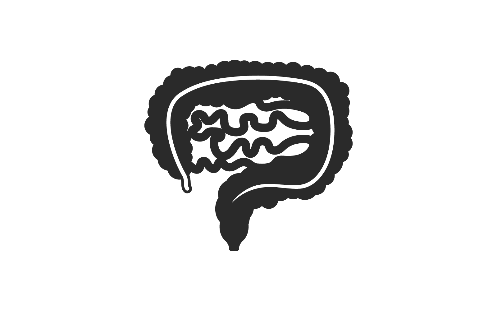 Intestine Illustration icon vector template