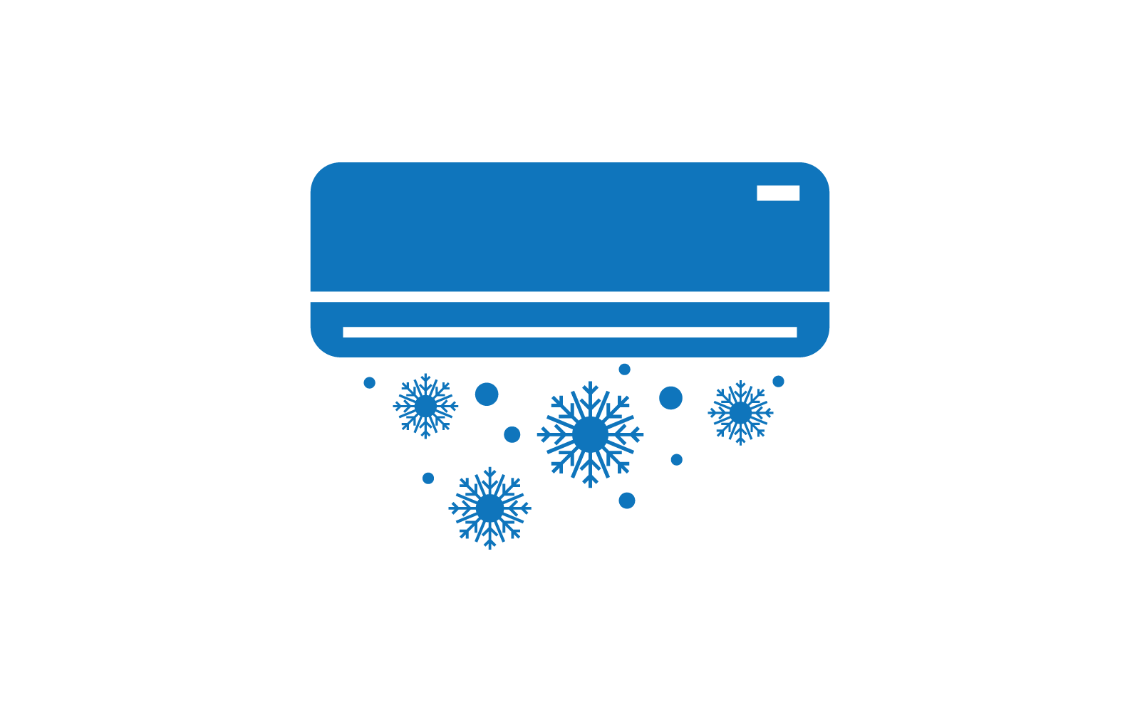 Logo-Illustrationsvektor-Designvorlage für Klimaanlage