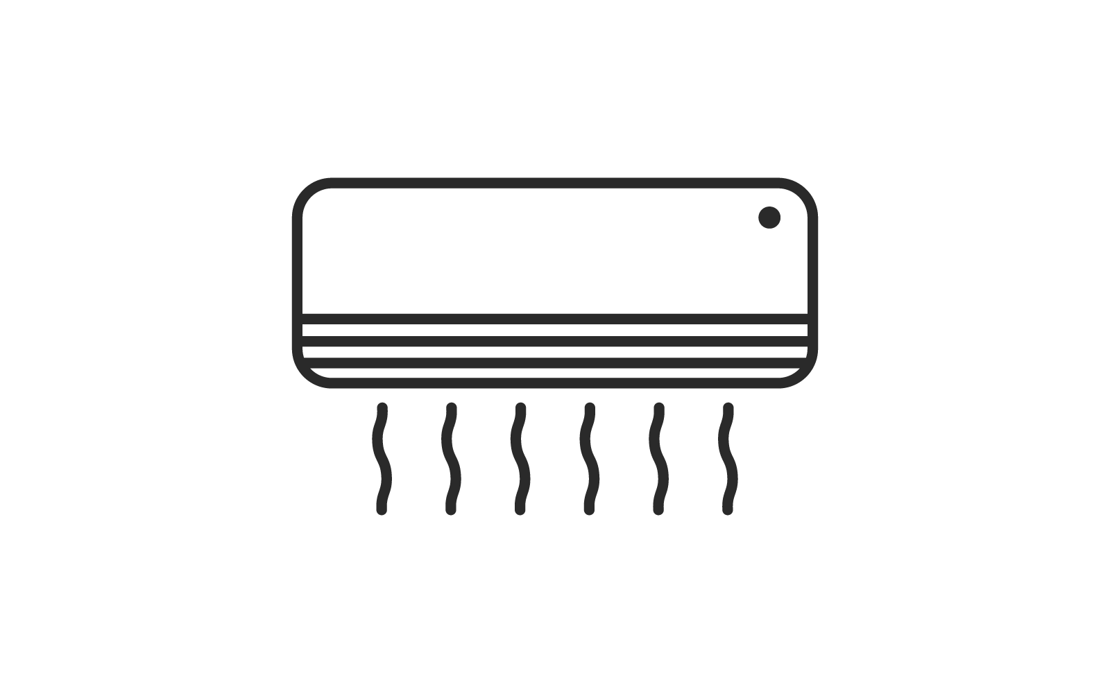 Luftkonditioneringsapparat logotyp illustration vektordesign
