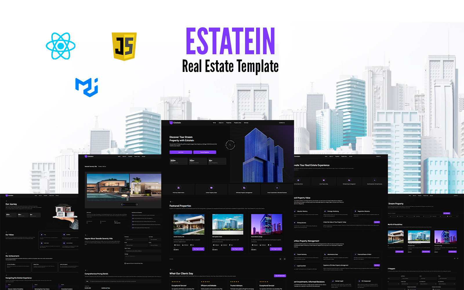 Template #398790 Estate Reactjs Webdesign Template - Logo template Preview