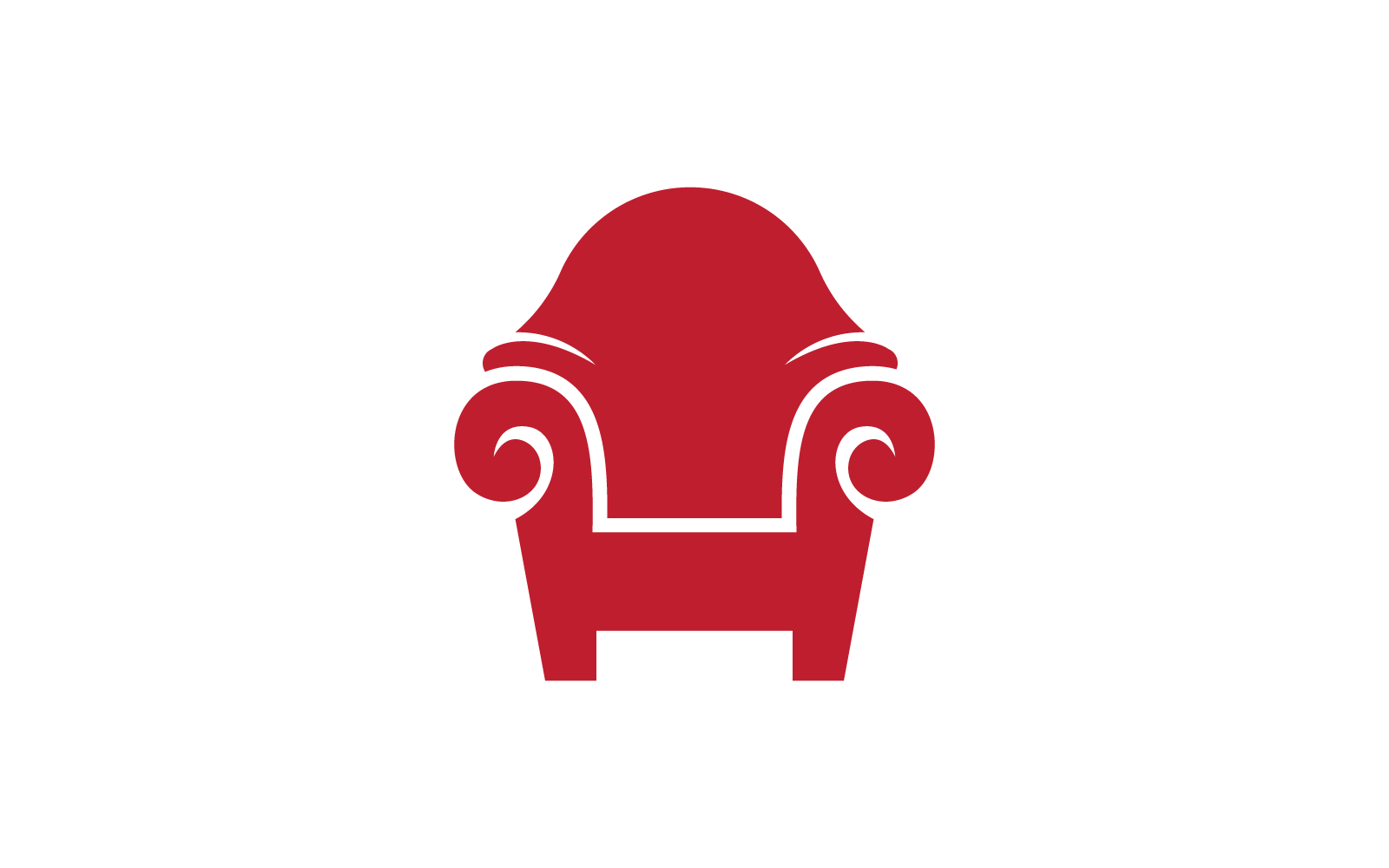 Flache Designvorlage für Möbelillustrationssymbole