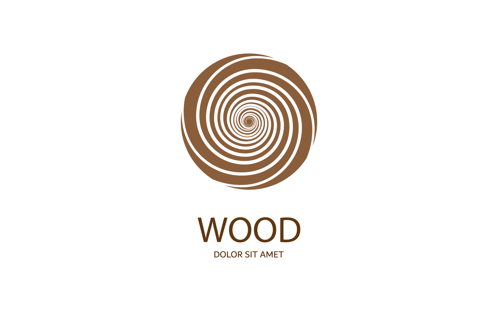 Houten logo vector illustratie sjabloon