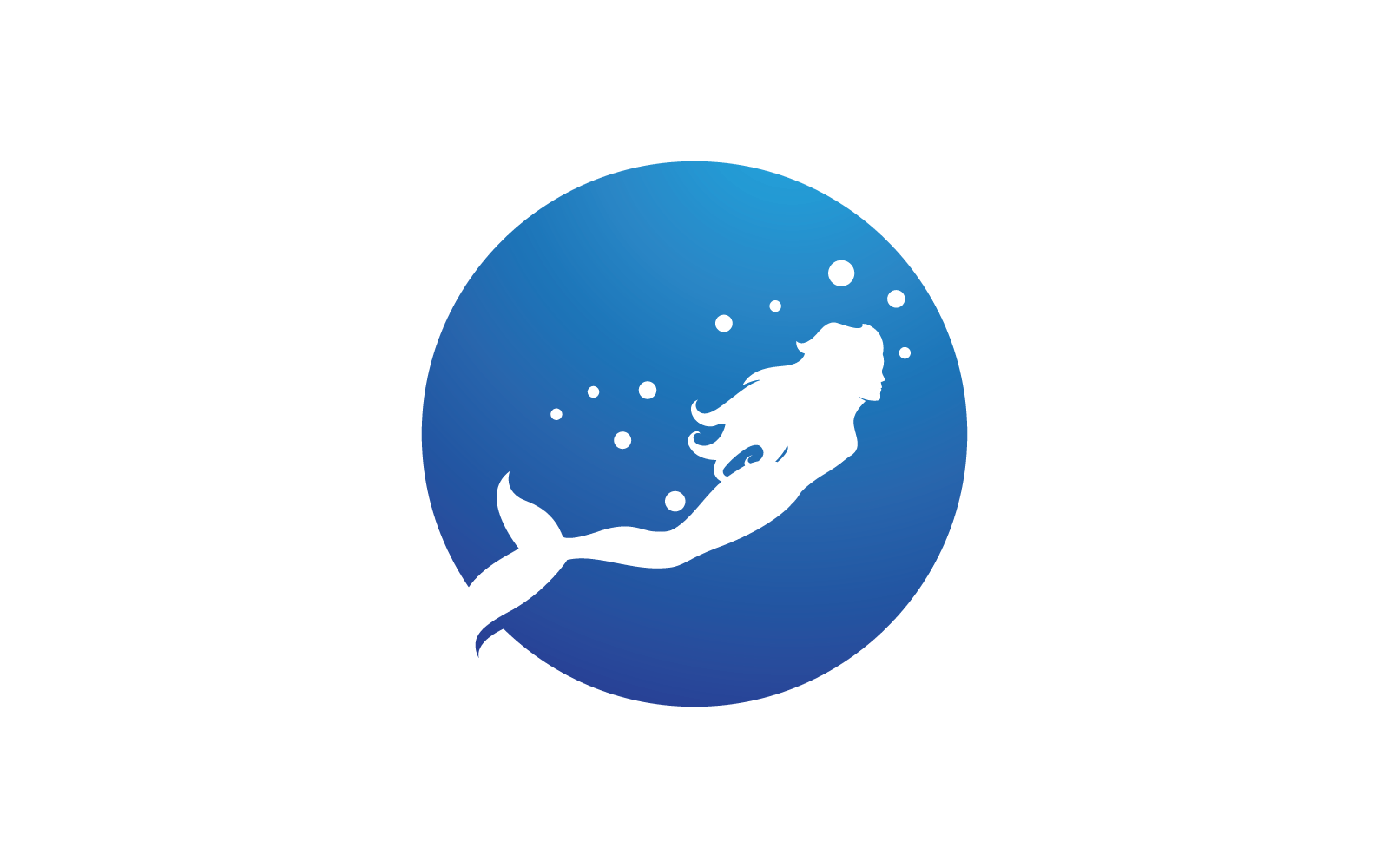 Mermaid design illustration logo vector design Logo Template
