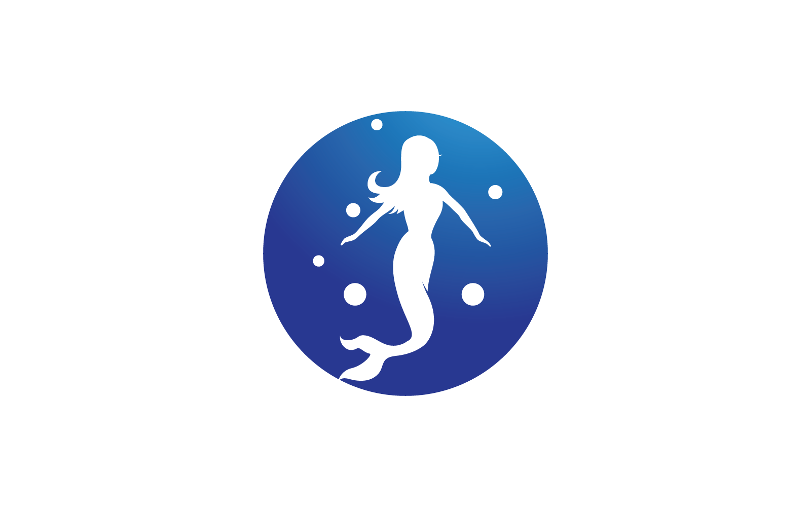 Mermaid illustration design vector template Logo Template