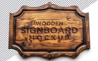 Vintage Wooden Signage Mockup Template 01