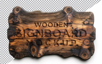 Vintage Wooden Signage Mockup Template 21