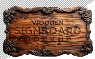 Vintage Wooden Signage Mockup Template 25