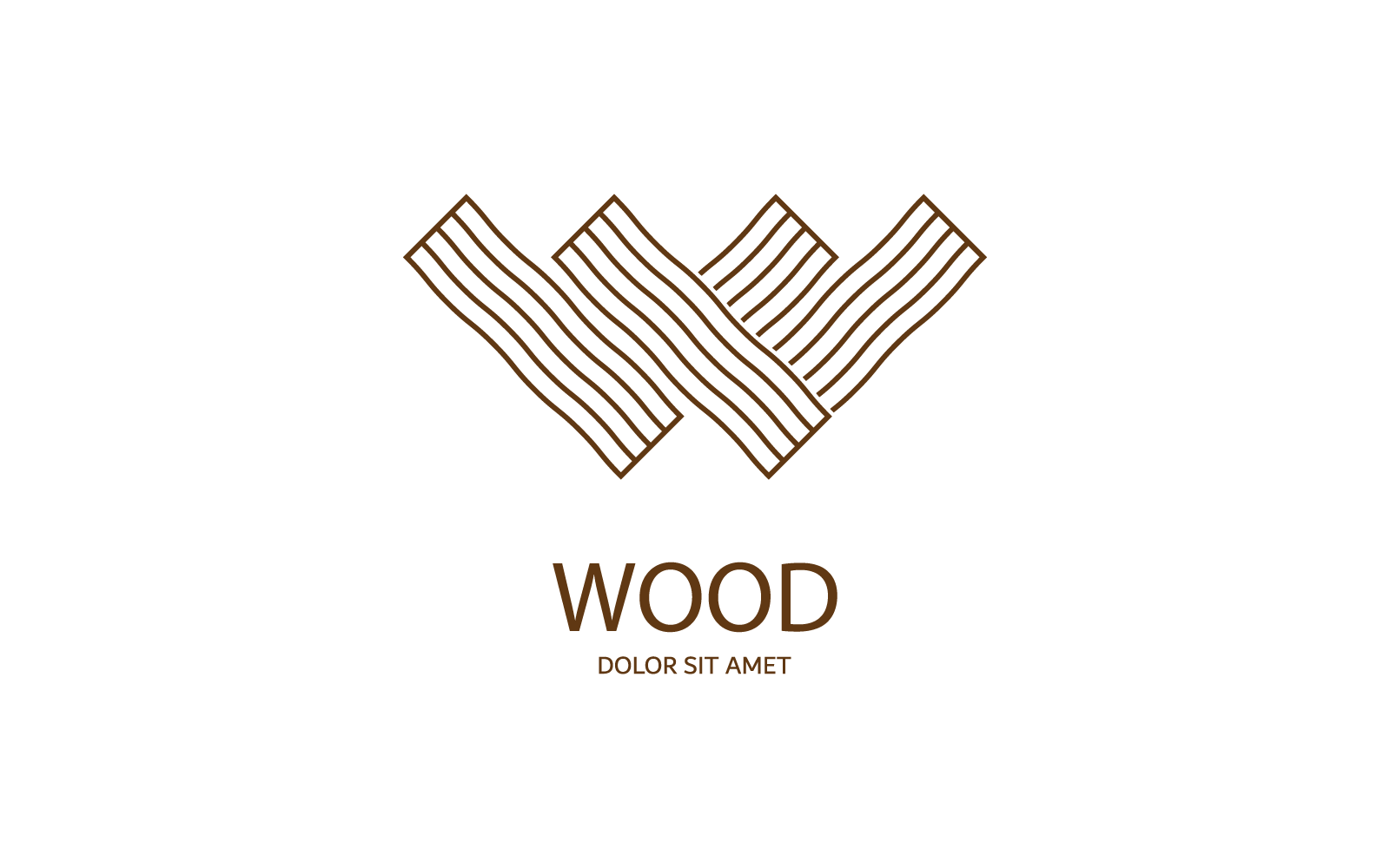 Wood logo icon vector flat design