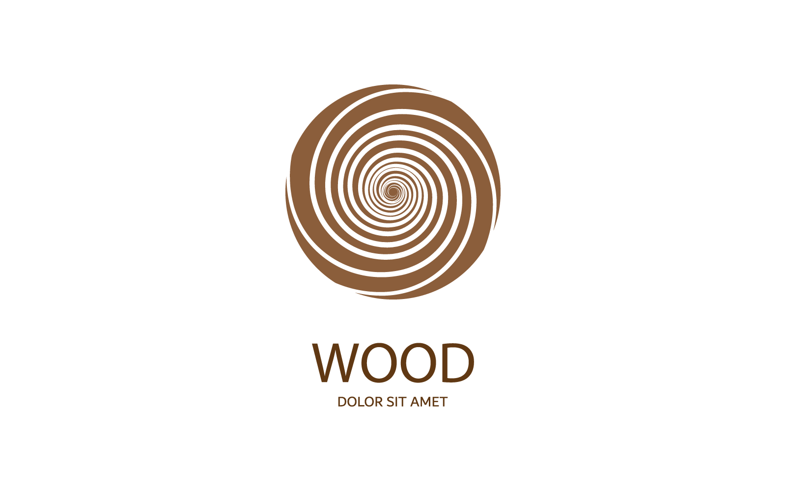 Wood logo vector illustration template
