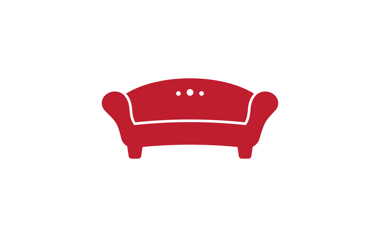 Furniture icon flat design template