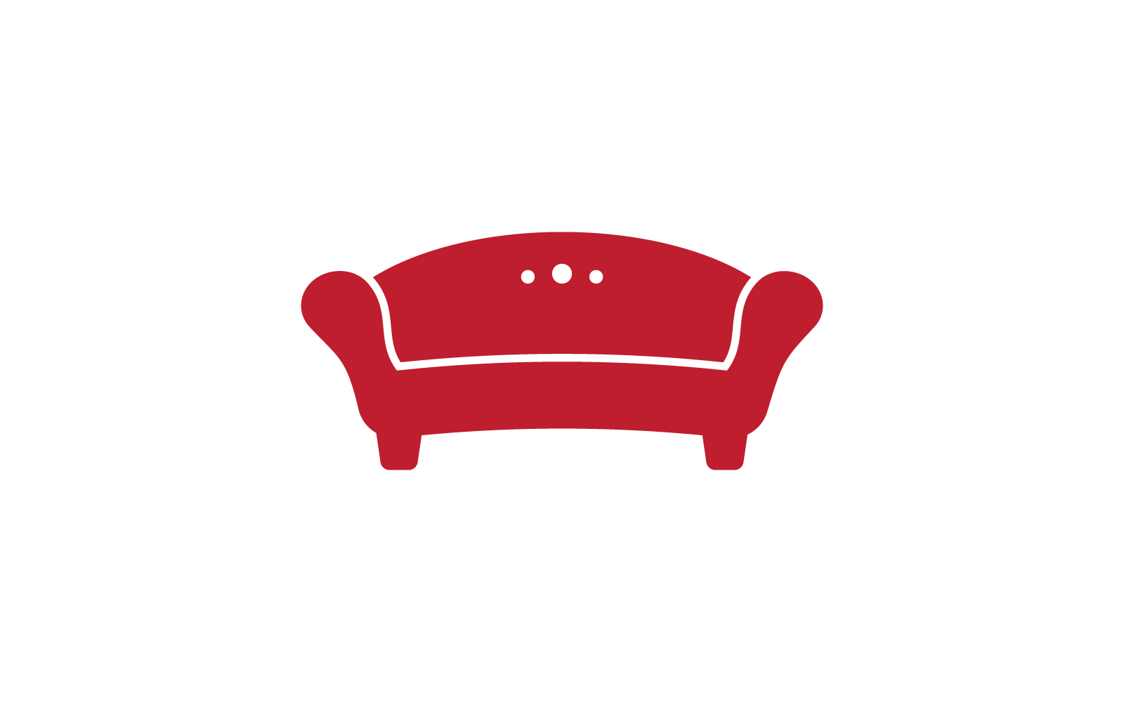 Furniture icon flat design template