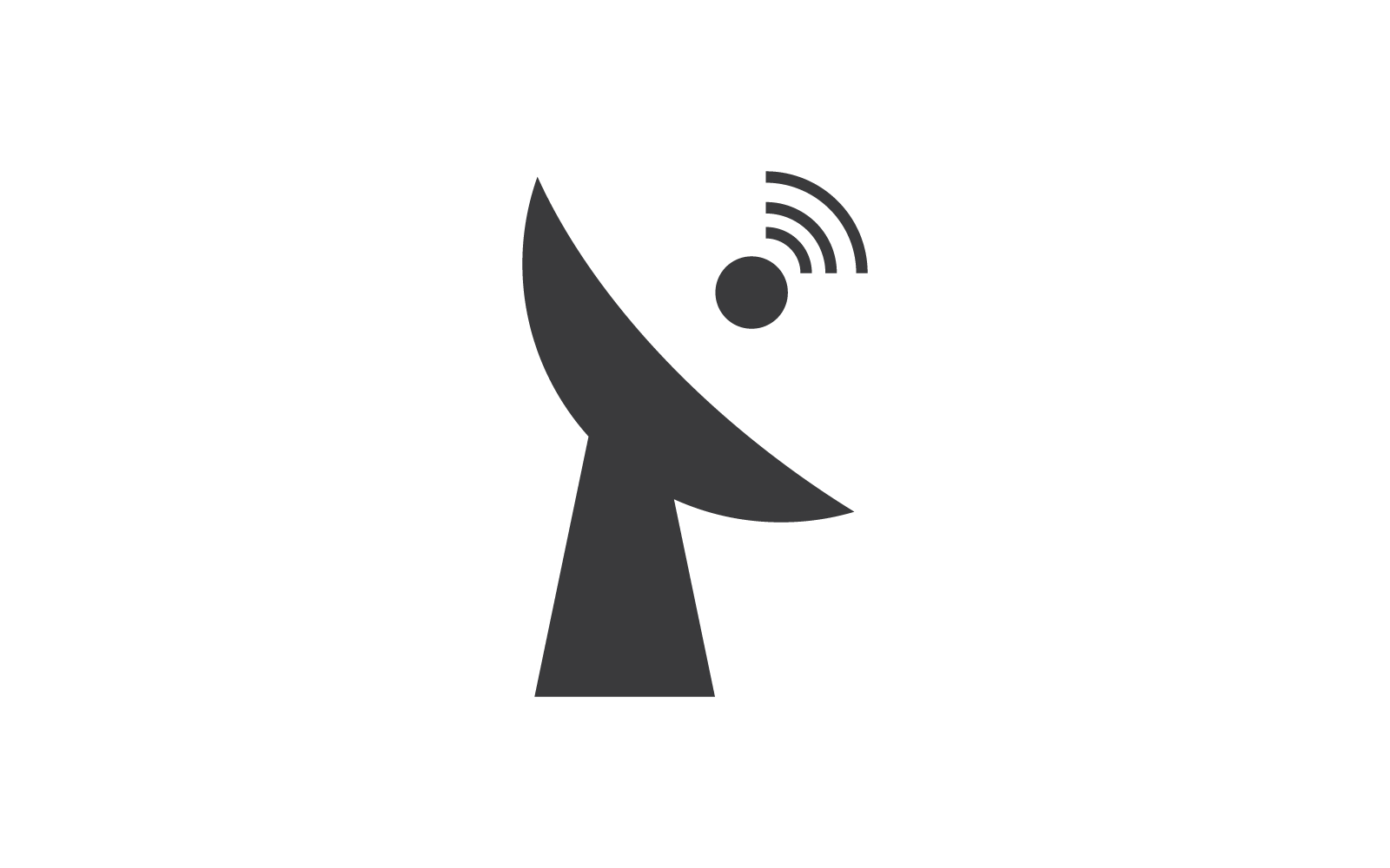 Satellite icon illustration vector design Logo Template