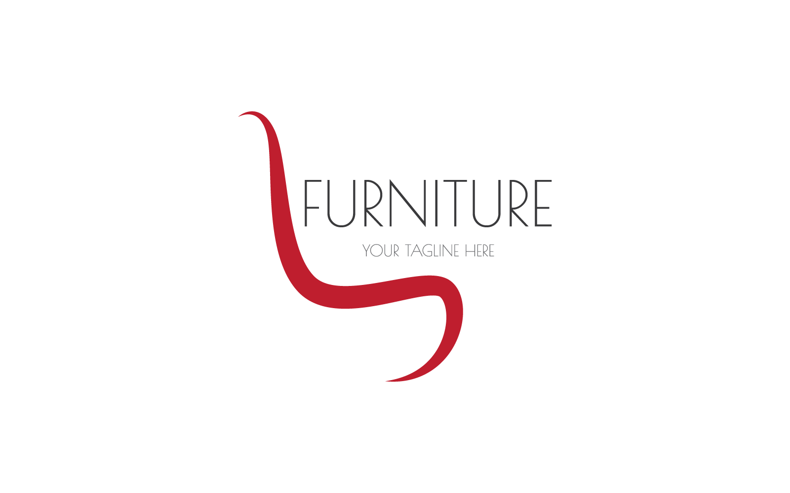 Vektorvorlage für Möbelillustrationsdesign