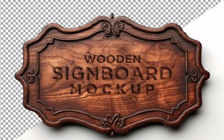 Vintage Wooden Signage Mockup Template 31