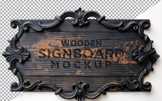 Vintage Wooden Signage Mockup Template 45