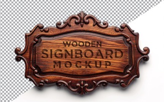 Vintage Wooden Signage Mockup Template 50