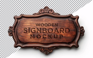 Vintage Wooden Signage Mockup Template 51