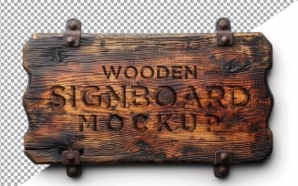Vintage Wooden Signage Mockup Template 61