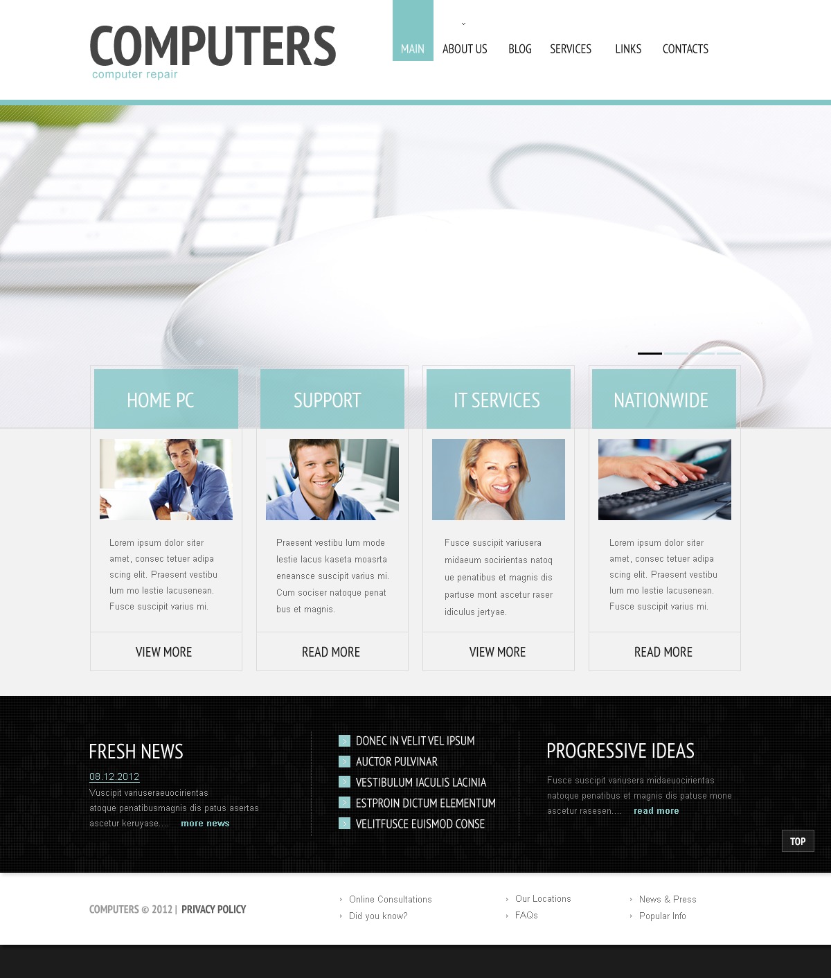 Computer repair services wordpress theme nulled