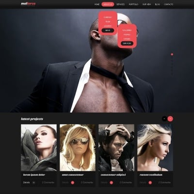 Photographer Portfolio Drupal Template