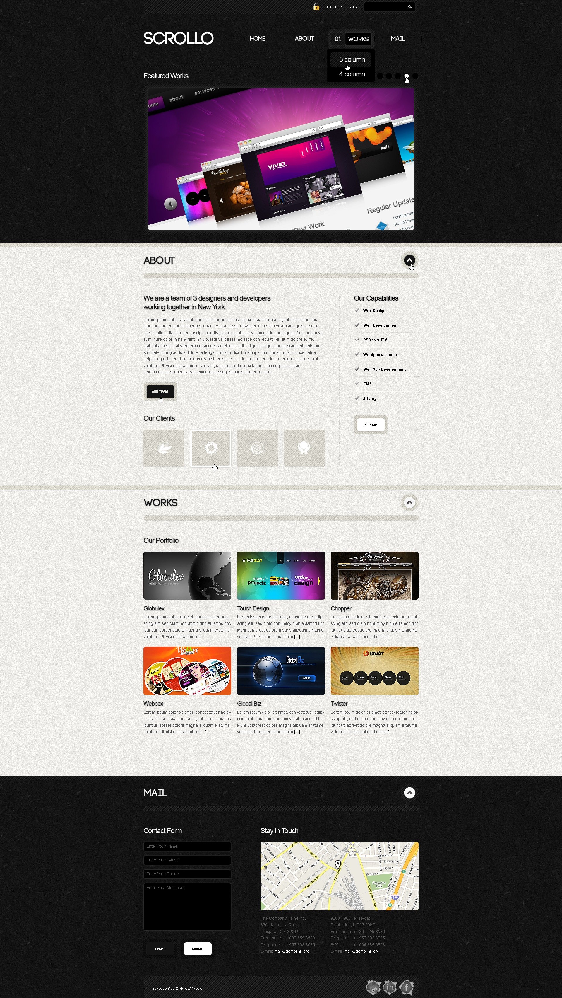 WordPress-tema för designstudio #39908 - skärmbild