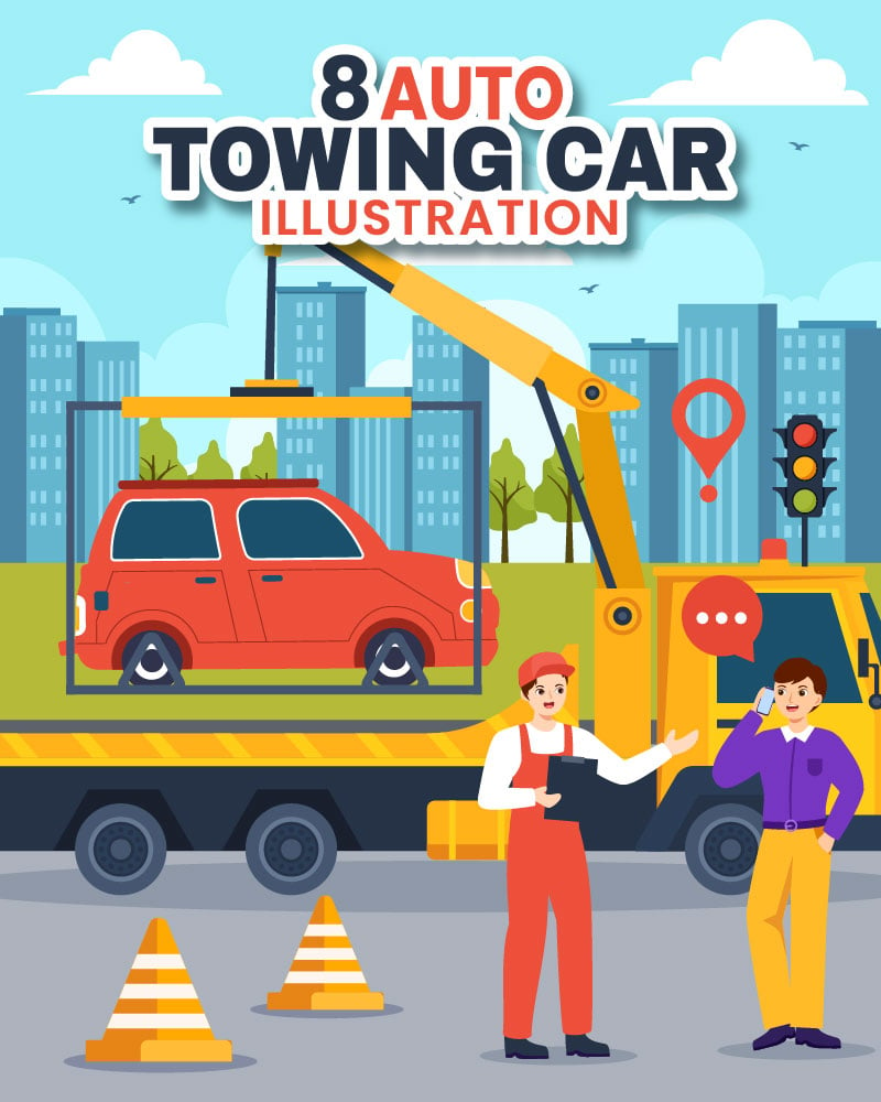 Template #399093 Car Towing Webdesign Template - Logo template Preview