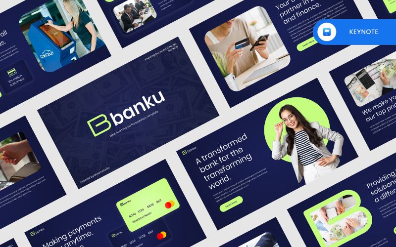 Banku - Banking And Finance Keynote Keynote Template