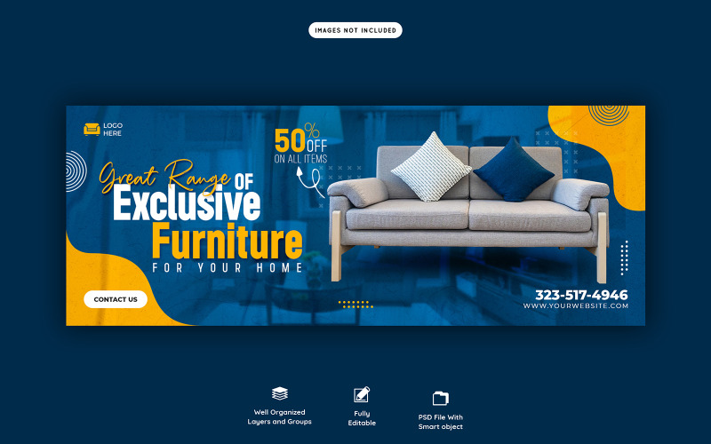 Furniture Sale Social Media Banner Cover Template
