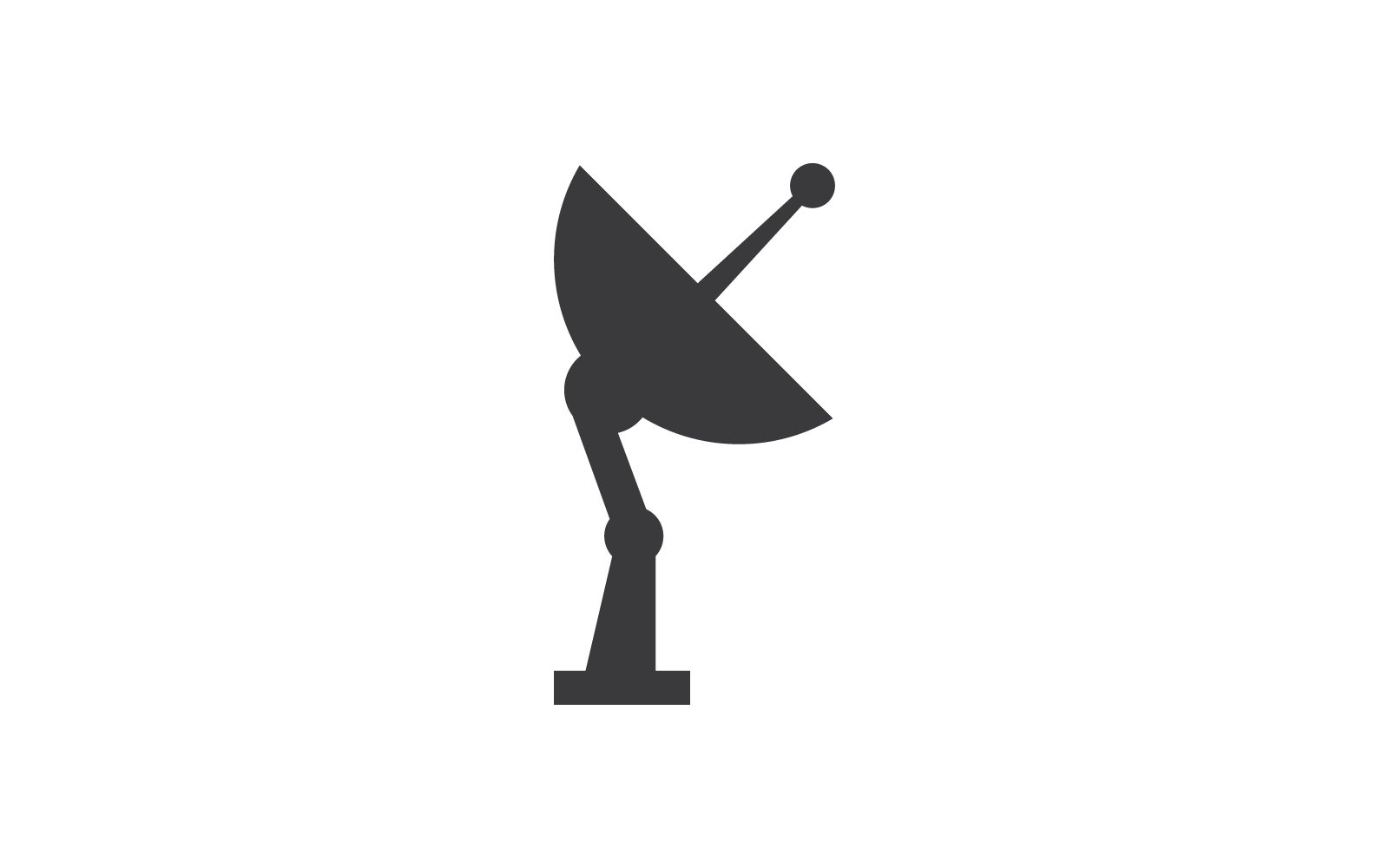 Satellite icon illustration template vector flat design Logo Template