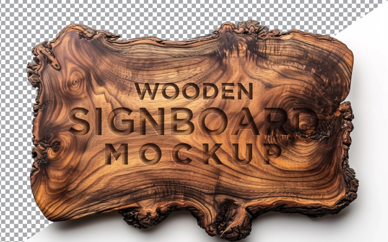 Vintage Wooden Signage Mockup Template 93 Product Mockup