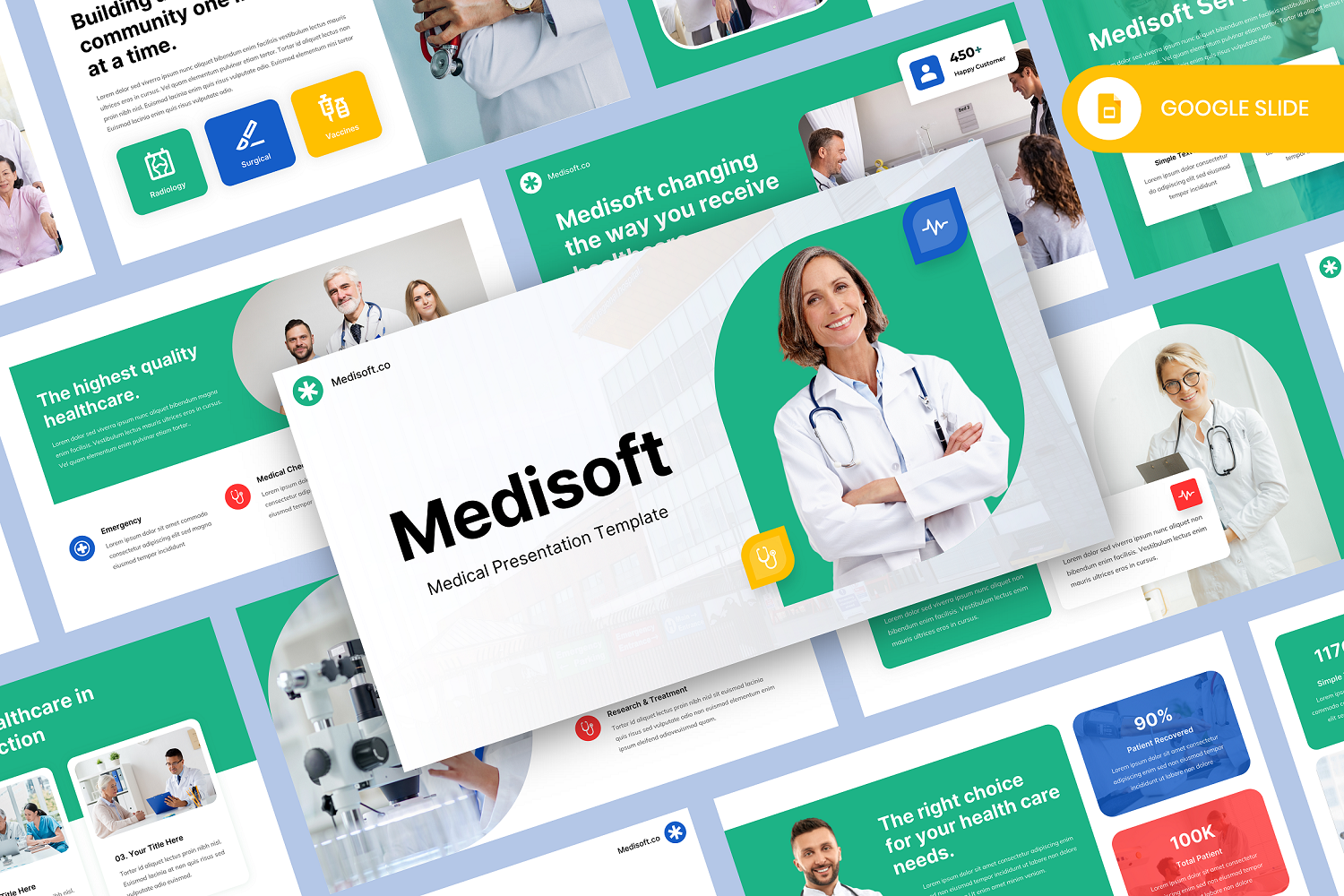 Medisoft - Medical Google Slide Template
