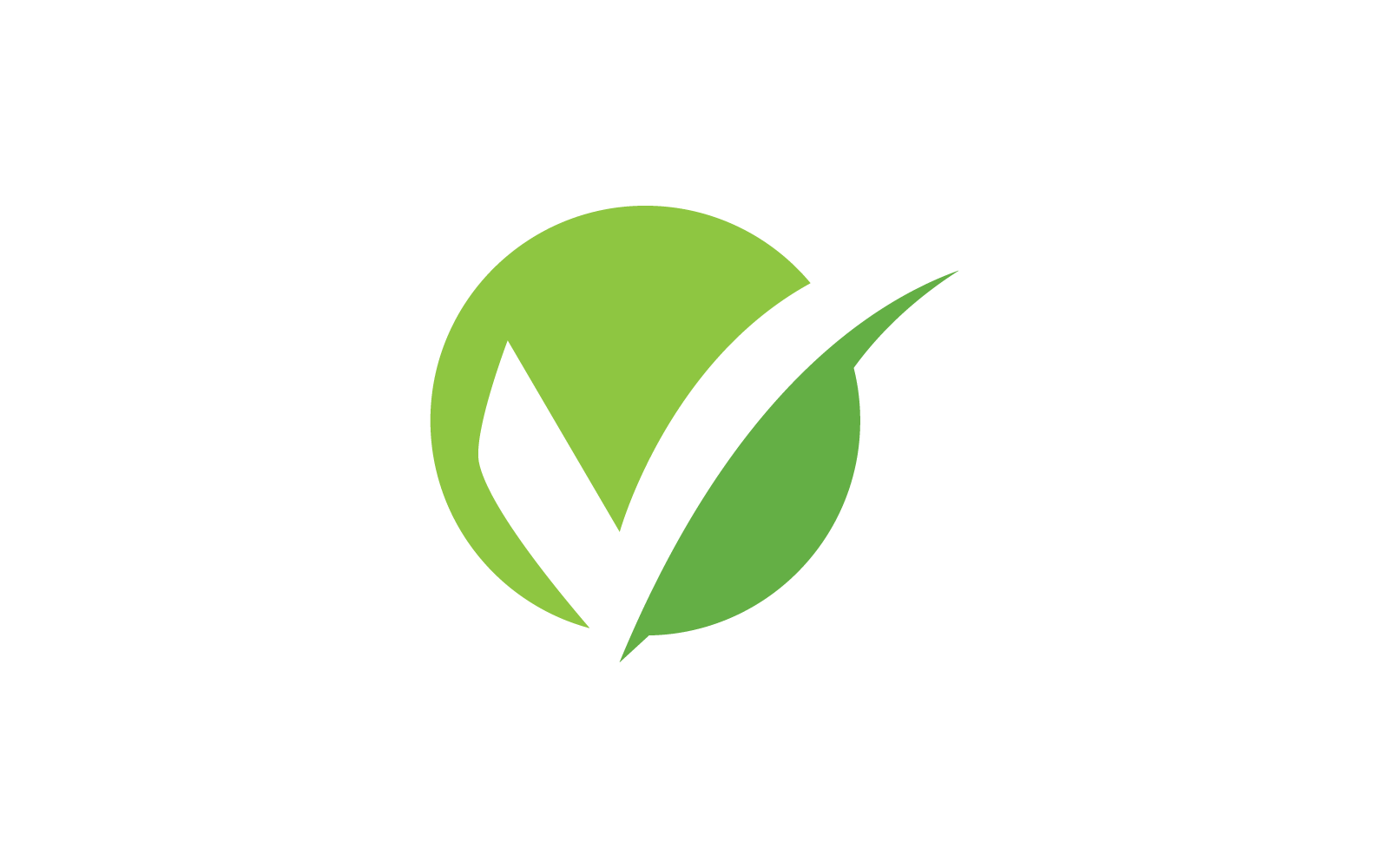 Coche V lettre logo design illustration