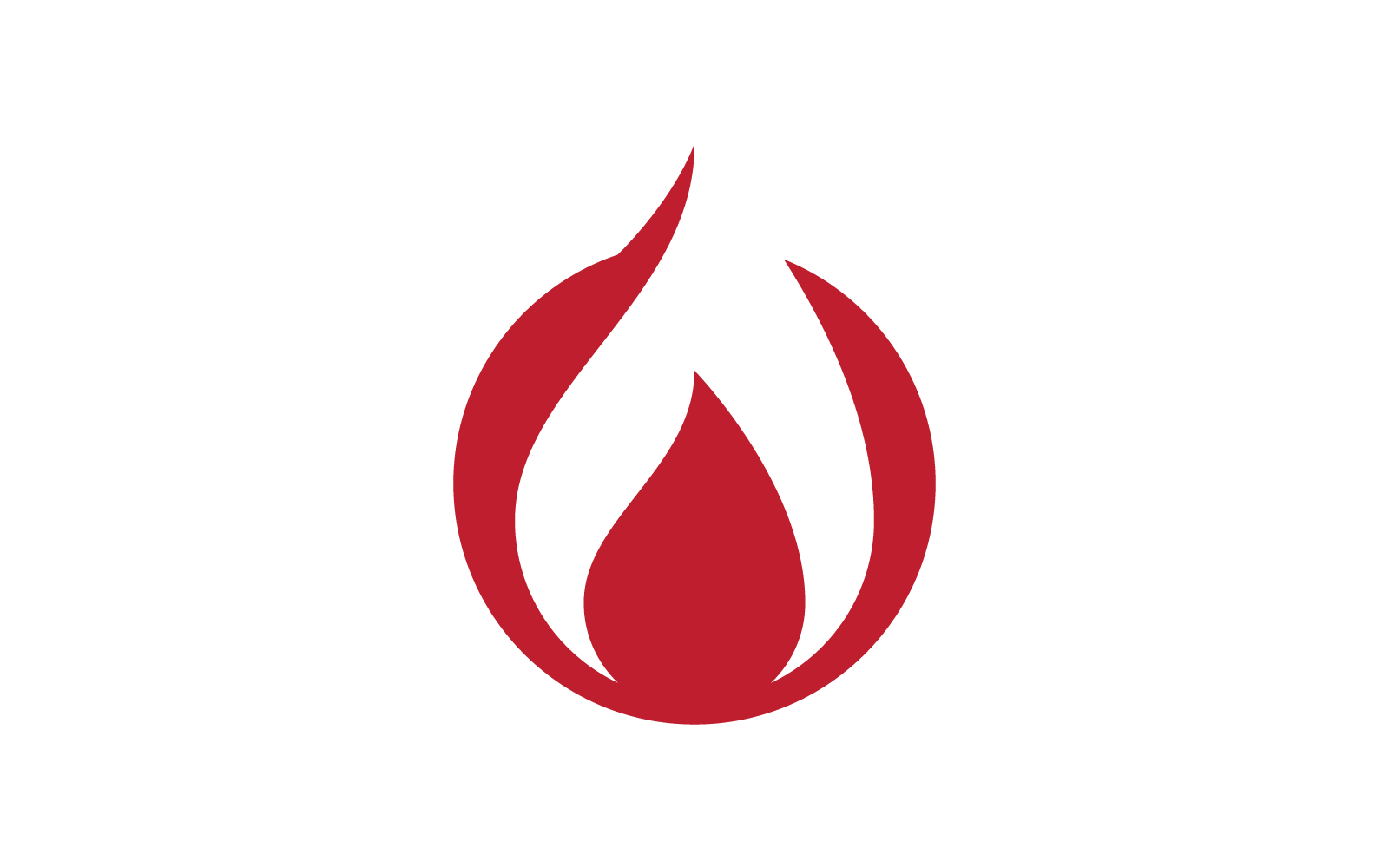 Fire flame design illustration logo Template