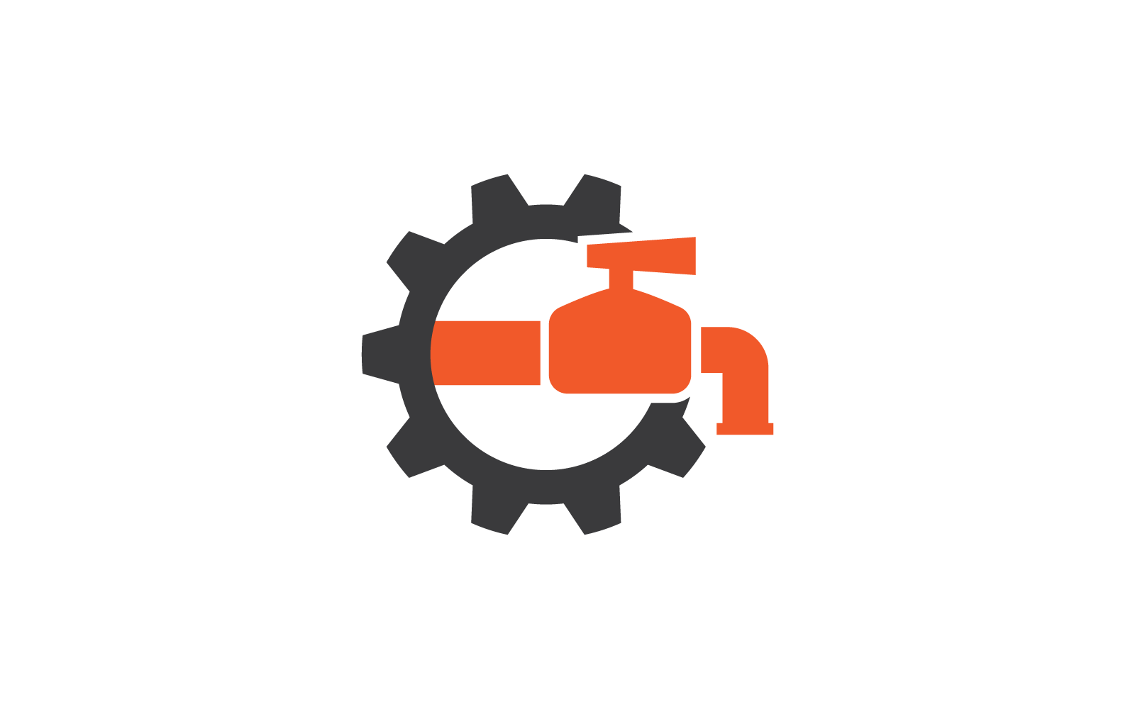 Hydraulika projekt logo wektor Płaska konstrukcja szablon biznesowy