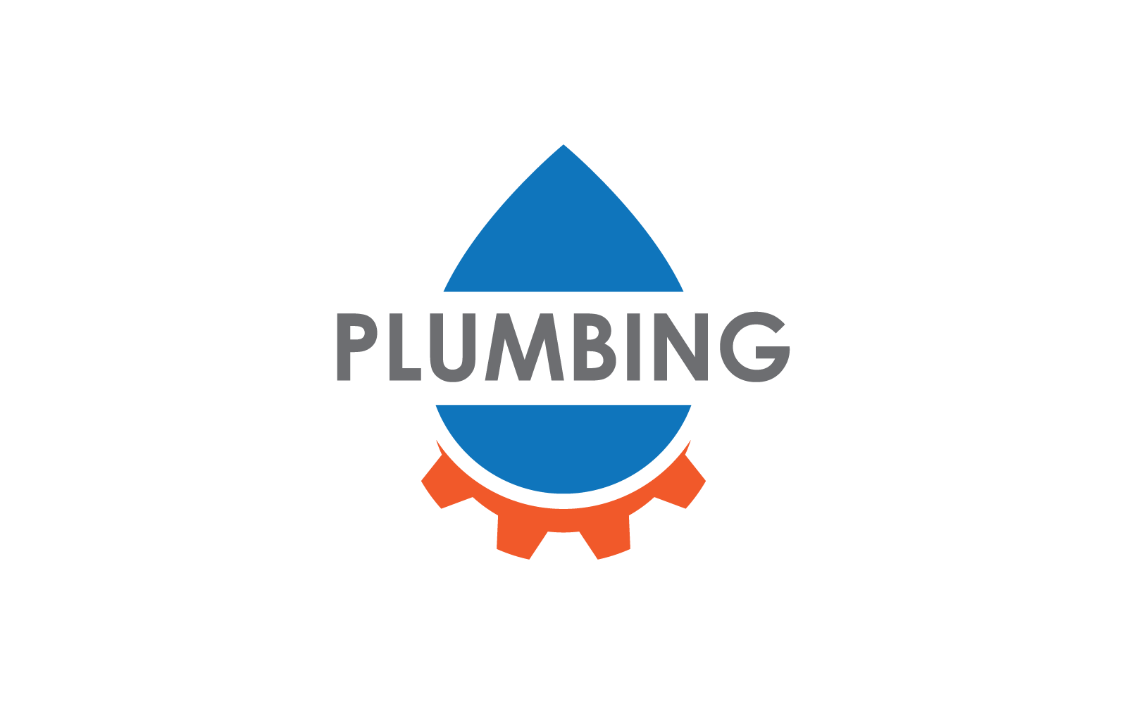 Plumbing illustration logo vector design business template
