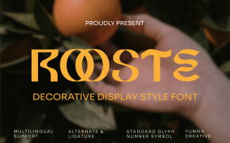 Rooste - Decorative Display Font