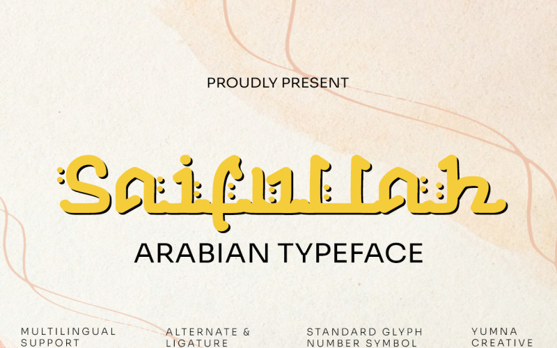 Saifullah - Arabian Typeface Font