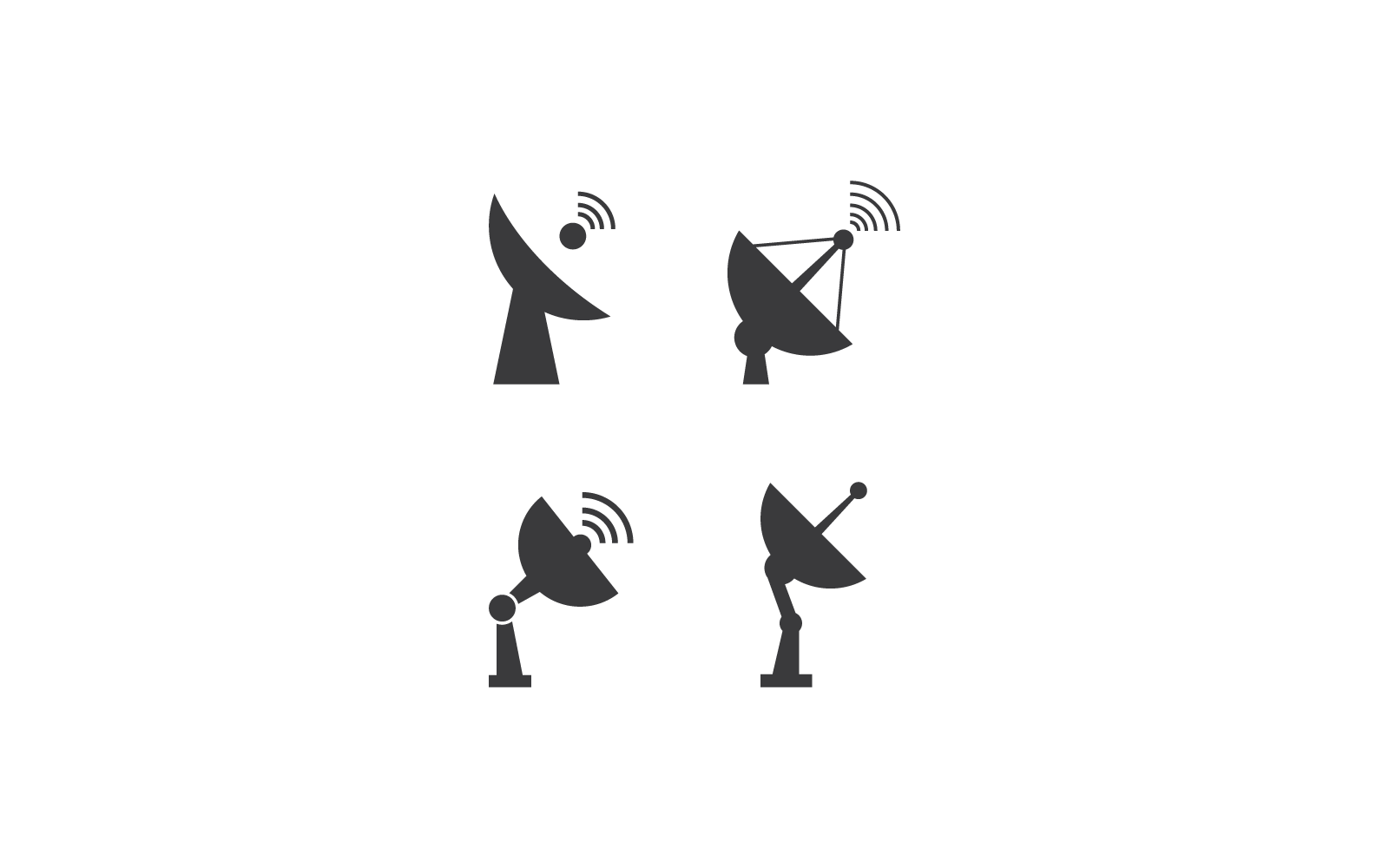 Satellite design icon illustration vector flat design