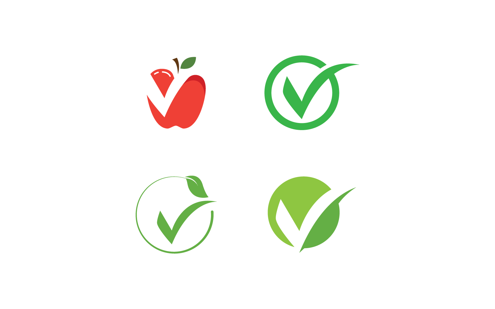 V-Buchstabe Natur-Logo-Illustrationsdesign