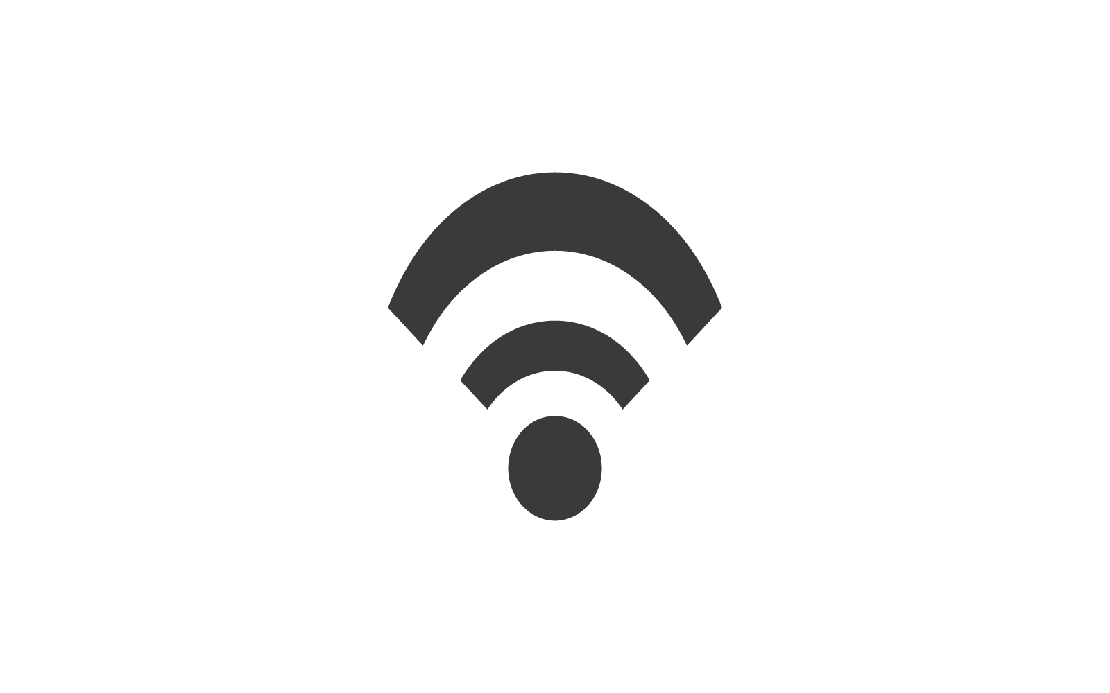 Wireless design logo illustration template vector