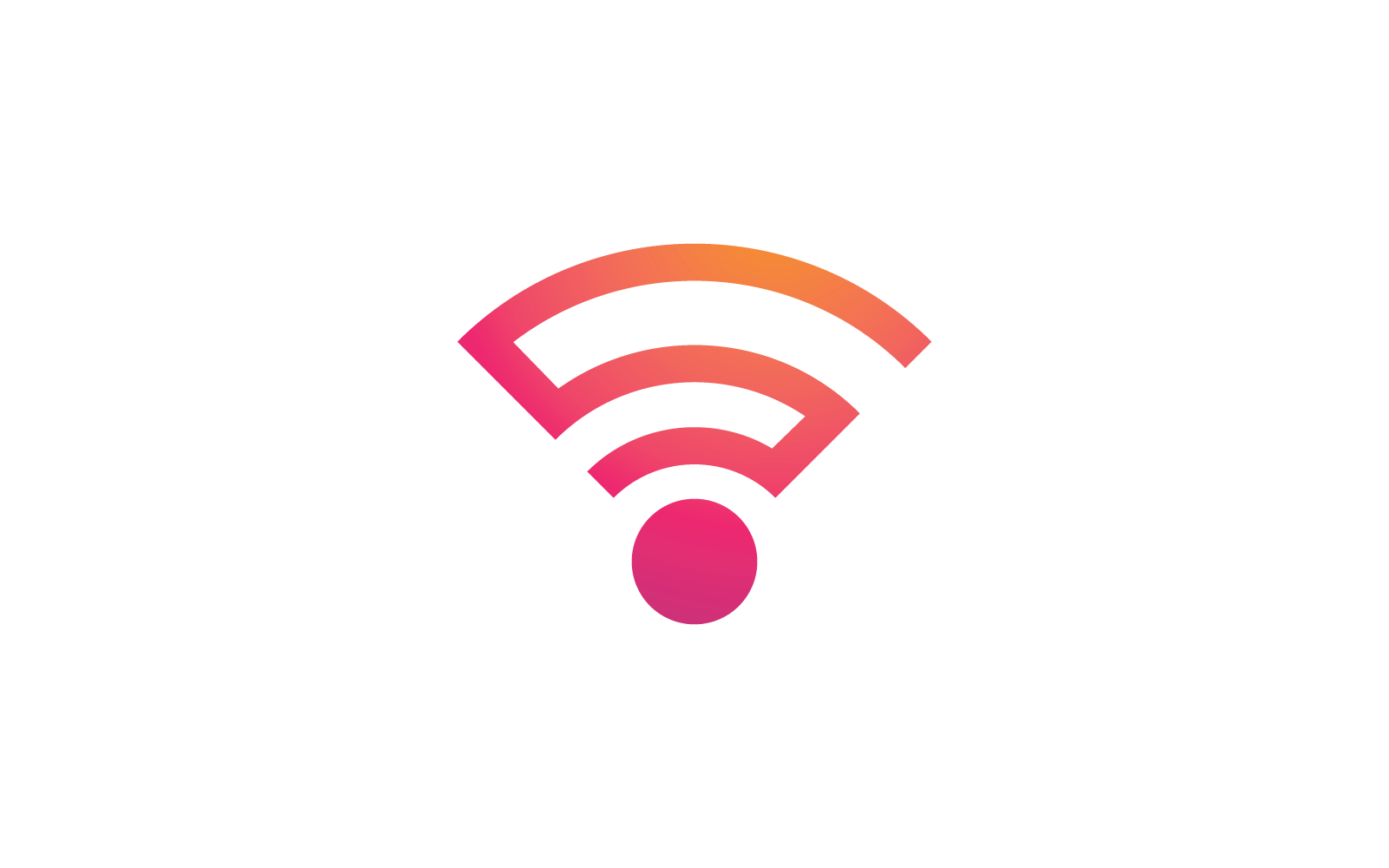 Wireless design logo template illustration vector