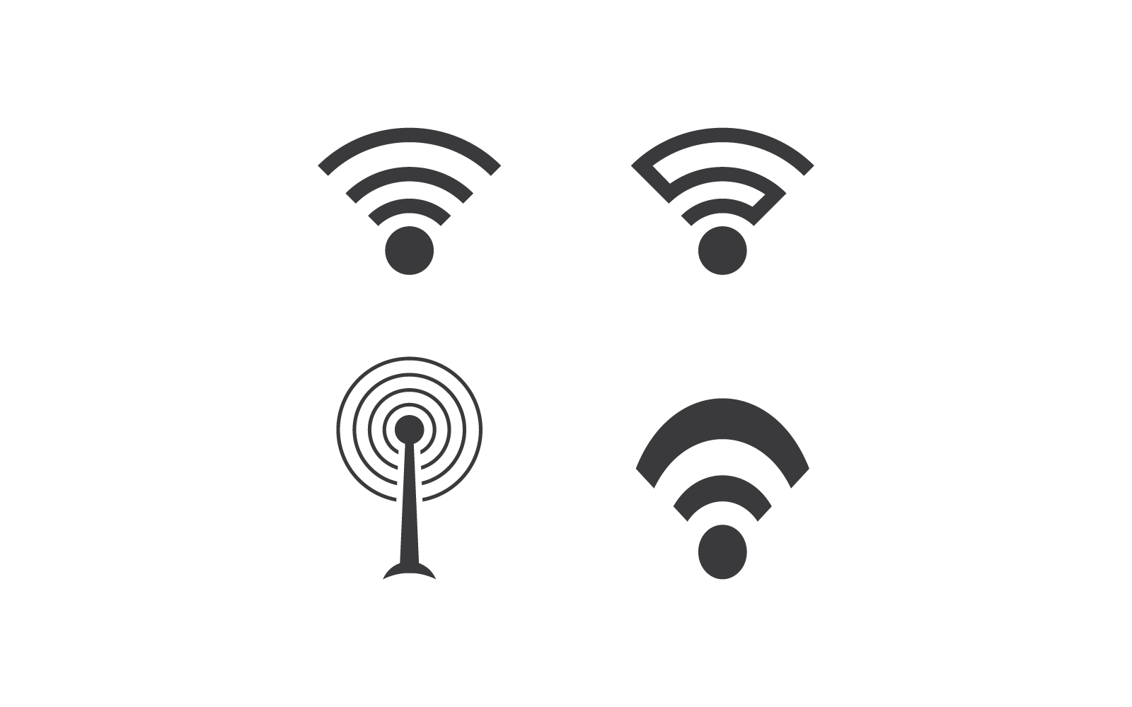 Wireless illustration design logo template vector Logo Template