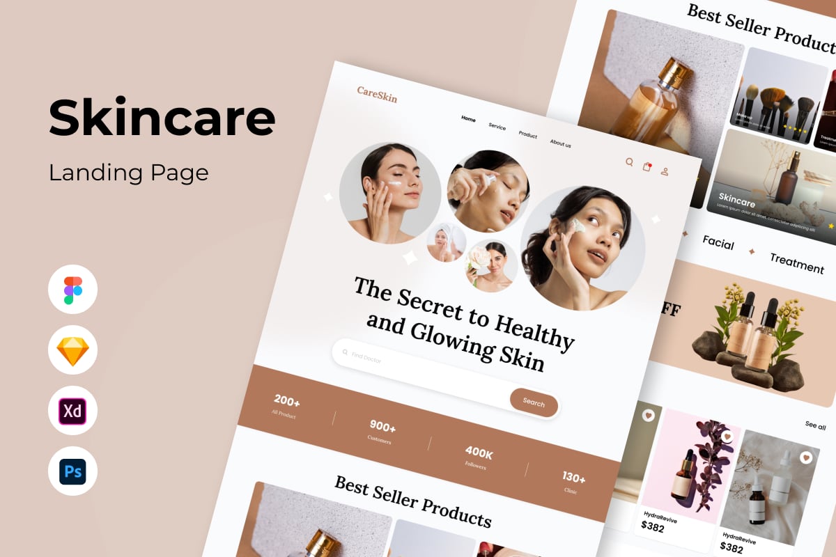 Template #399308 Purity Skincare Webdesign Template - Logo template Preview