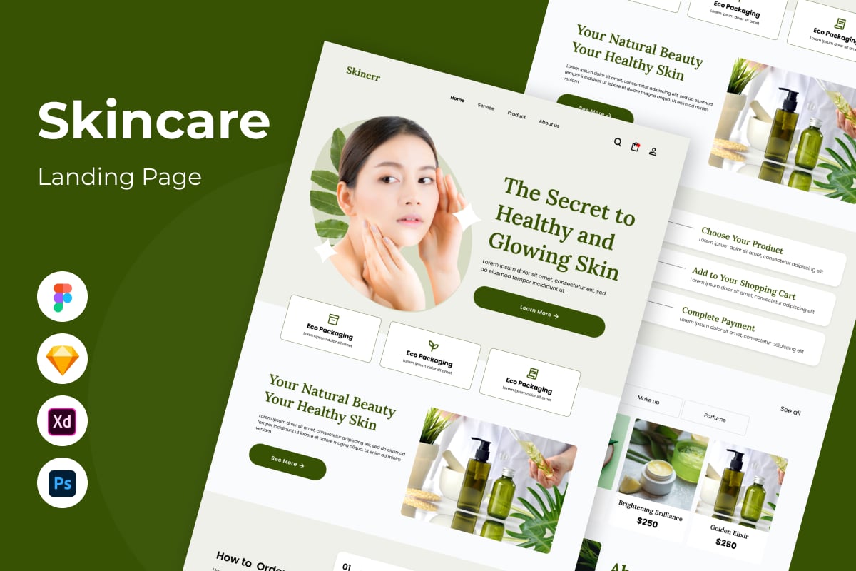 Template #399310 Purity Skincare Webdesign Template - Logo template Preview