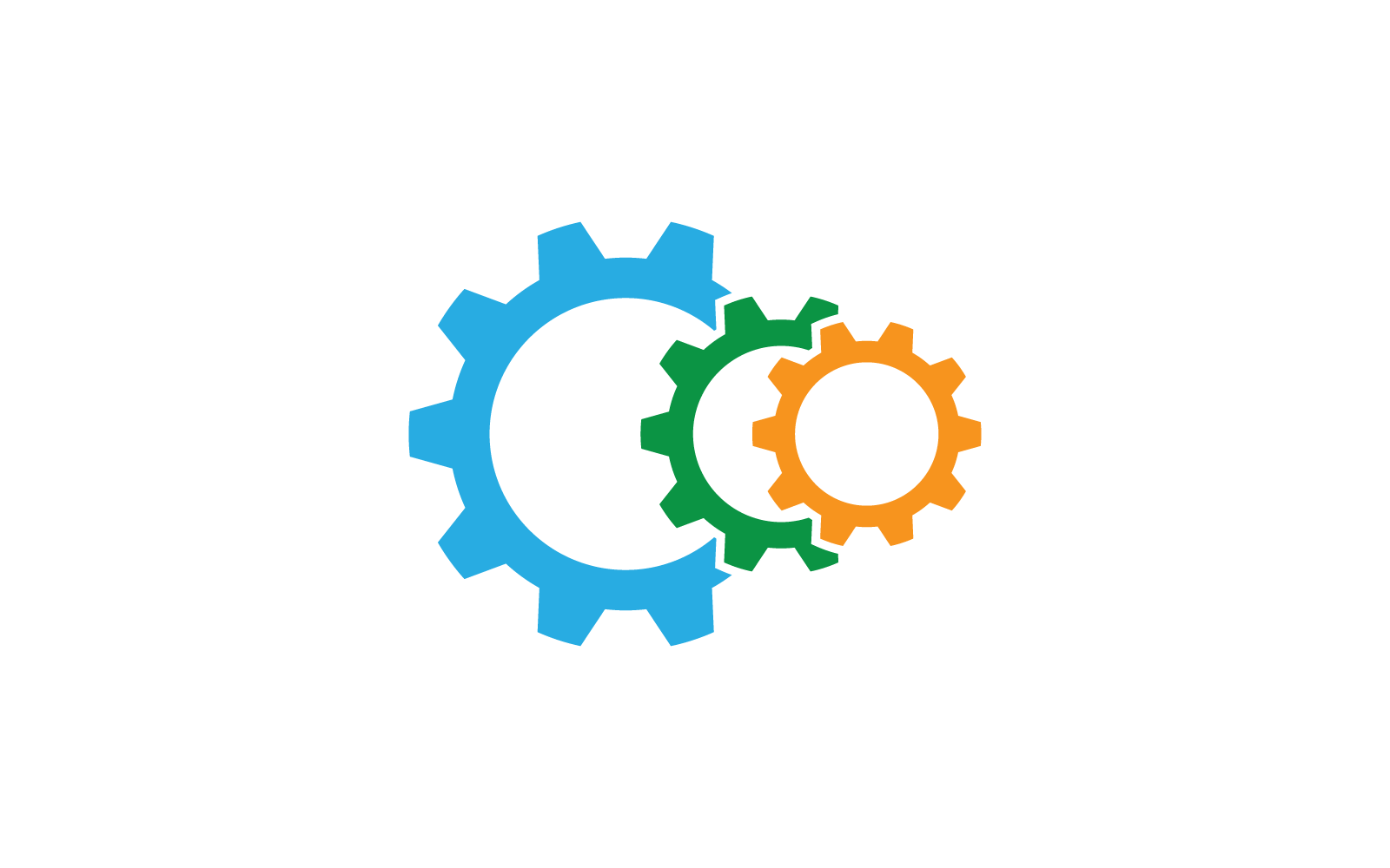 Gear technology logo vector icon illustration design