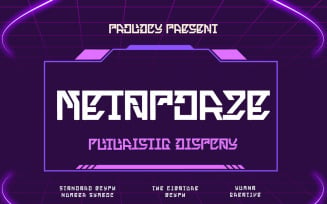 Metaporze - Futuristic Font
