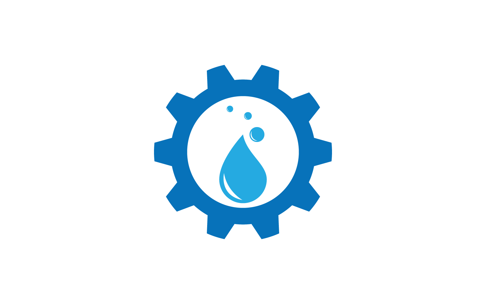 Modello di business logo design piatto vettoriale idraulico
